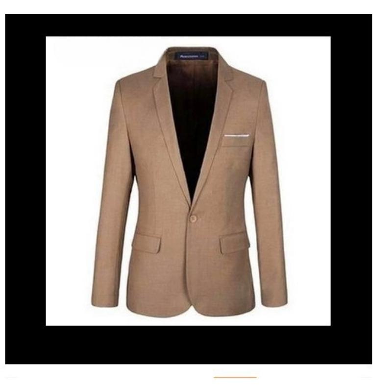 Herren Frühling und Herbst Neu Koreanische Version Lässiger Anzug Herren Ein-Knopf-Anzug Oberteil Slim Jacke