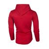 Men's Jacquard Patchwork Zipper Hoodie - Round Neck, Long Sleeve, European American Style