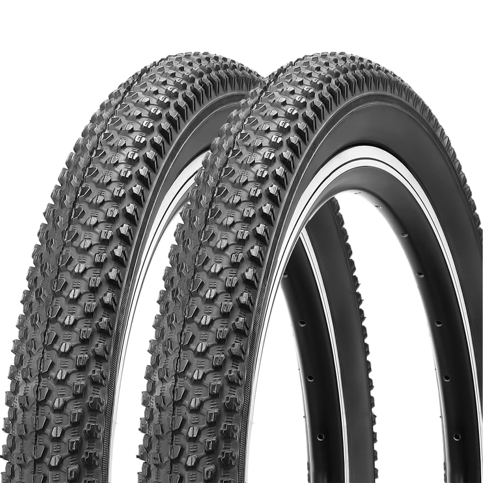 

MOHEGIA Mountain Bike Foldable Replacement Tires MTB Bicycle Tires 2-Pack Tires 20x2.125 чорний