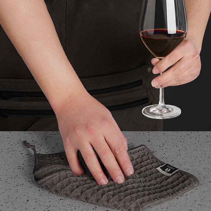 4KS Vaflový Bar Kávový Ručník Bez Stop Včelí Plástev Absorpční Nádobí Stolní Nádobí Kuchyňská Utěrka Ručník Čištění Skla Čisticí Nástroj Ručník