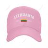 Unisex Baseball Cap Lithuania EST Independence Day Wild Sun Shade Peaked Adjustable Outdoor Caps for Unisex Women