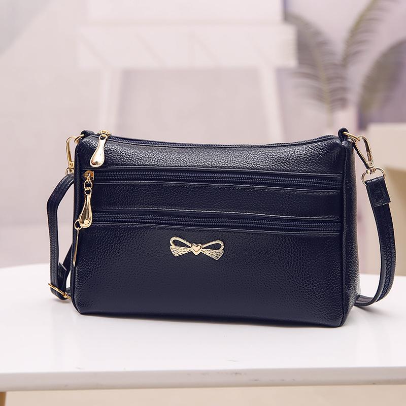 Bag women's summer crossbody shoulder women's bag women's mother shopping and running Jianghu lychee pattern women's bag crossbody bag