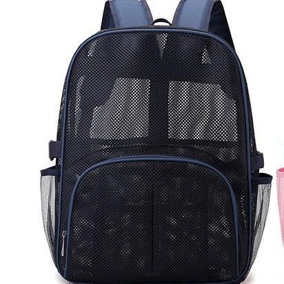 Schoolbag Backpack Breathable Mesh Going Out Travel Backpack Transparent Lightweight Large Capacity Beach Going Out School Bag