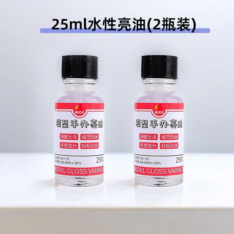 Water-Based Gloss Varnish for Soft Clay, Plaster, Stone Crafts - Dustproof DIY Sealant, Shiny Finish