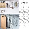 Stainless Steel S-shaped Hook Hook Door Space Saving Wardrobe Bag Rack Clothes Kitchen