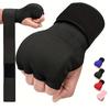 Hybrid MMA Gloves Half Finger, Boxing Muay Thai Training Punching Mitts, Thickened Sponge, Breathable Fabric, Closure Strips