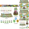 My Singing Monster Party Banner Set With Monster Balloons For Birthday Celebration Decor