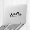 "WITH GOD ALL THINGS ARE POSSIBLE" Car Sticker, Car Styling Decal Classic Christian Automotive Racing Trucks Laptop Decoration