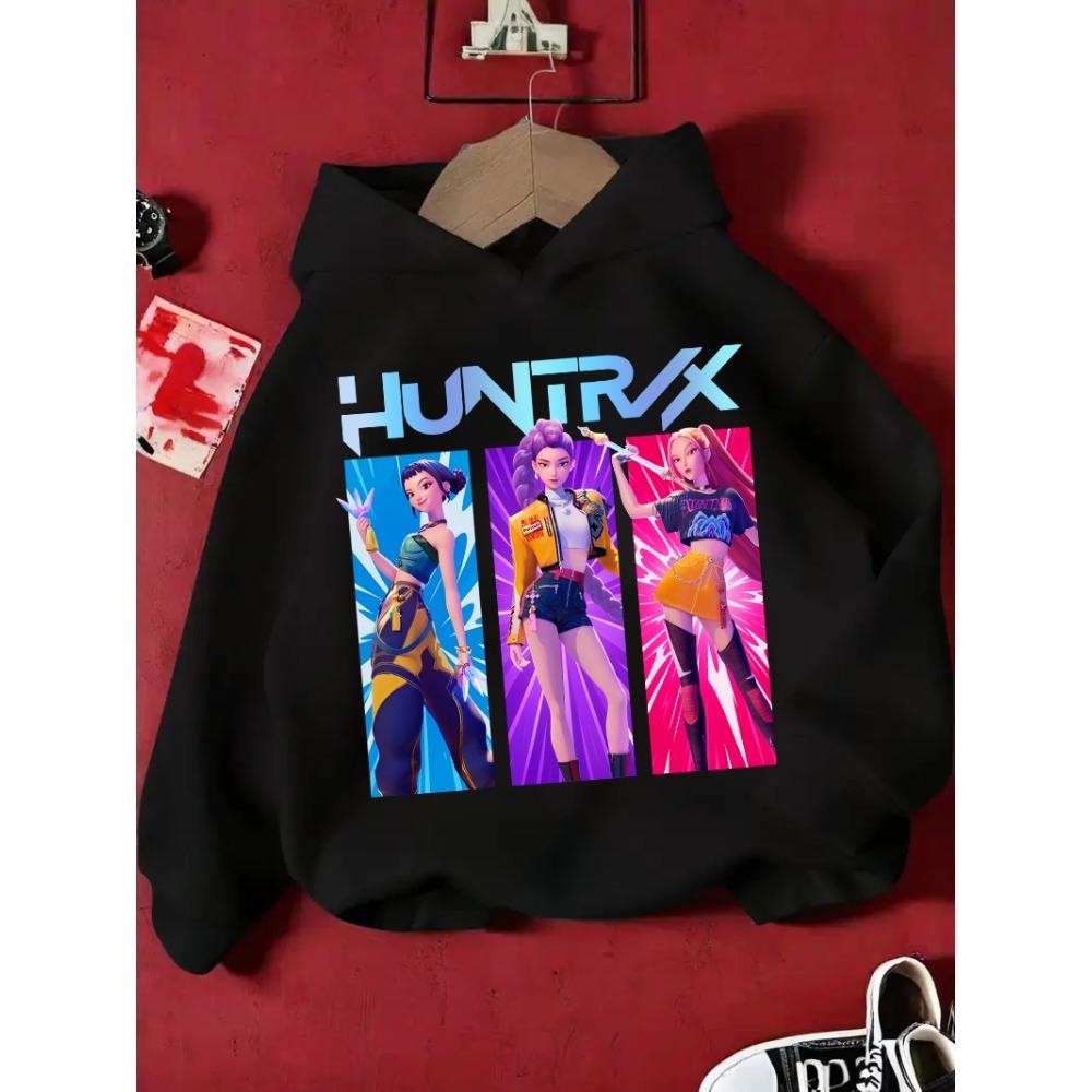 KPop Dämonenjäger Rumi Derpy Cartoon Mädchen Junge Kapuzenpullover Warm Kinder Welle Mode Lässige Oberteile Lässige Mädchenkleidung