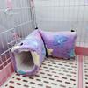 Super Soft Plush Tunnel Nest: Warming Hammock for Hamsters, Mice, Sugar Gliders, Ferrets, Guinea Pigs, and Cavies