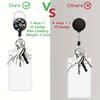 1 Set Retractable Badge Reel Lanyard Kit for Nurse Teacher, with Card Holder & Motivational Tag, Office ID Holder Set