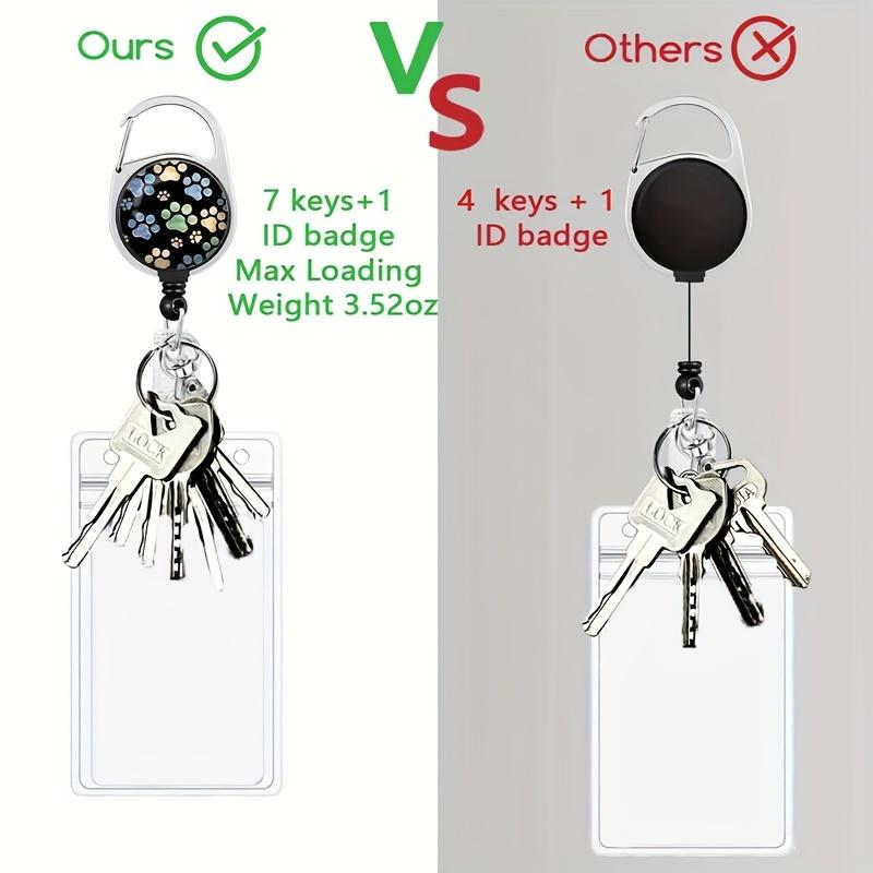 1 Set Retractable Badge Reel Lanyard Kit for Nurse Teacher, with Card Holder & Motivational Tag, Office ID Holder Set