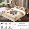 3pcs Merry Christmas Bedding Set Print Coreless Soft  Duvet Cover and Comfortable Multi Size Bedrooms Dormitory Machine Washable