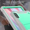 For Honor Pad 10 12.1 Inch 2025 Heavy Duty Armor Stand Cover Kids Silicone PC Case for Honor Pad X9A 11.5 X8A 11 X8 Pro X9 11.5