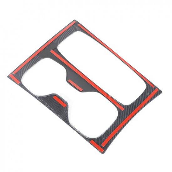 Center Control Gear Panel Trim For Hyundai Santa Cruz -2024 ABS Carbon Cover