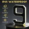 6.7 Inch Size Solar House Numbers IP44 Waterproof Solar Address Signs  Home Exterior