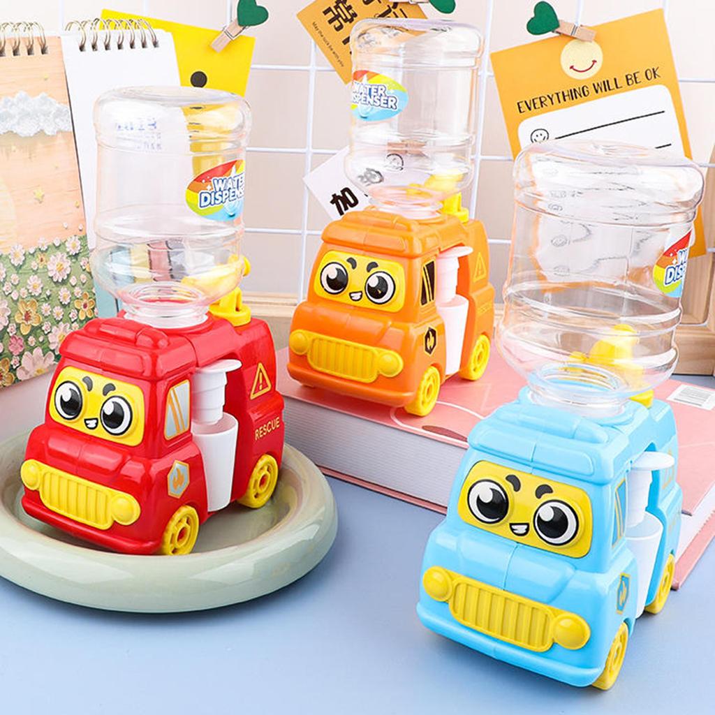 Children Fire Engine Water Dispenser Toy For Boys Girls Play House Kitchen Fun Toys Simulation Water Dispenser Press Out Water