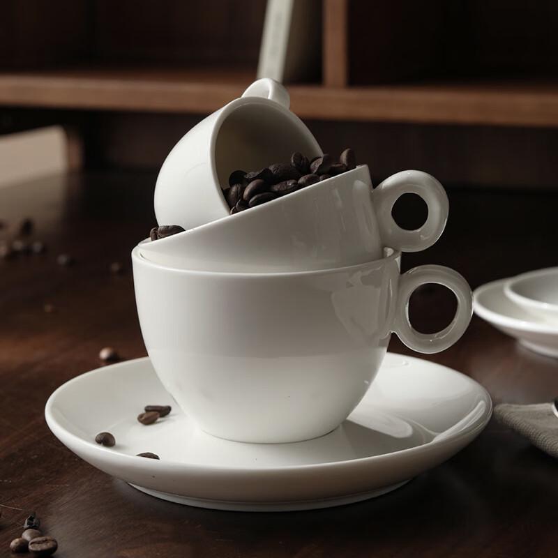 Shangqi 300ml Ceramic European Coffee Cup & Saucer Set