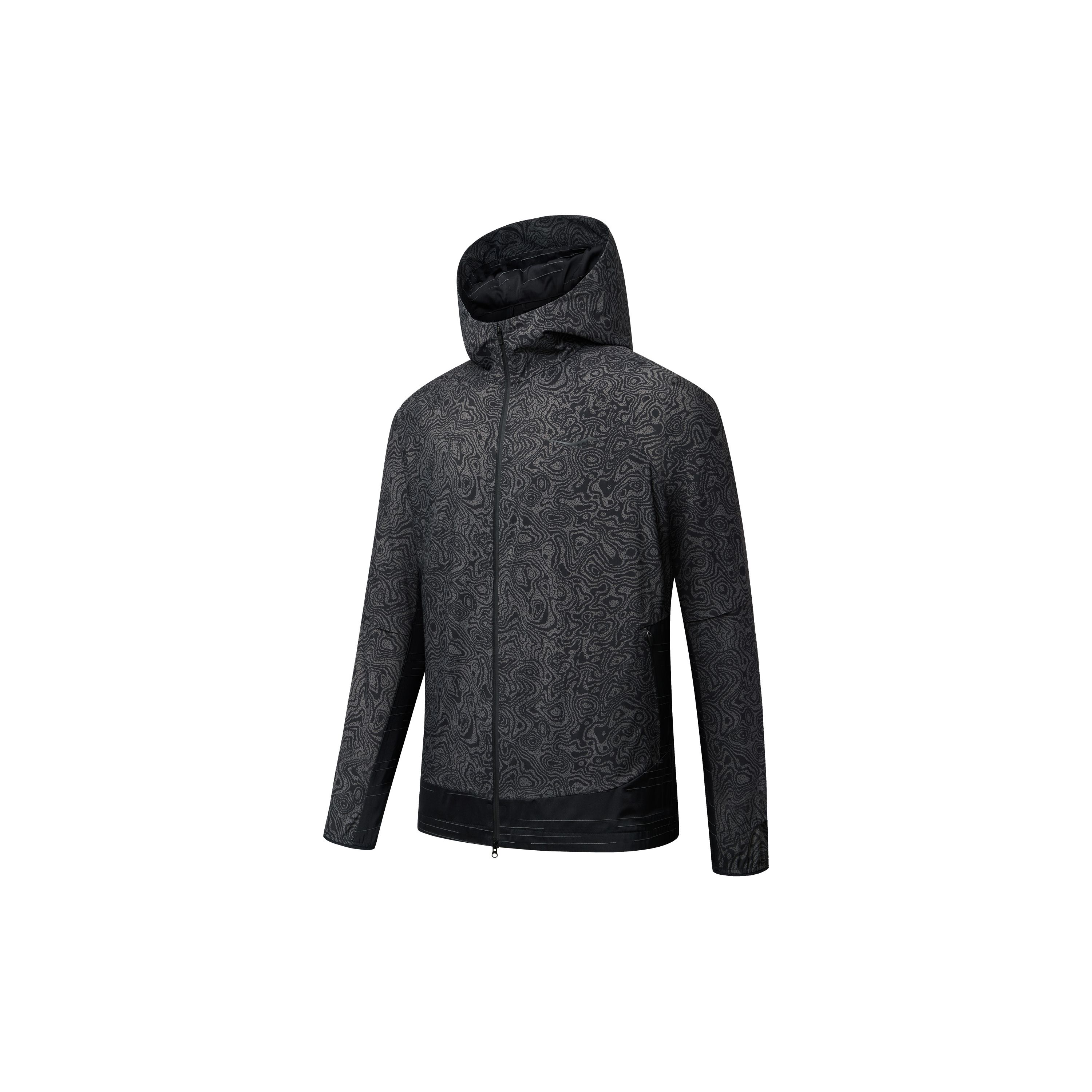 

SAUCONY Color Block Full Print Breathable Running Jacket Men jackets Black SC2230115A-PR05 M