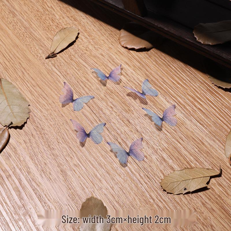 Single-Layer Tulle Butterfly Wings: Ancient Style Hairpin and Headdress DIY Materials