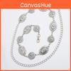 Bohemian Turquoise Metal Waist Belt For Women Fashion Gift Spring Summer Wear
