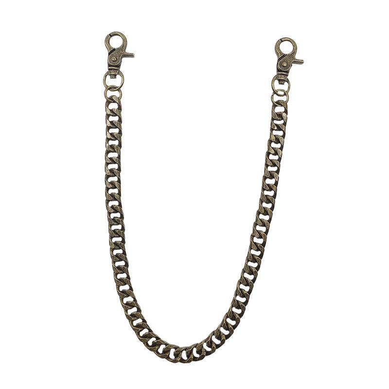 Men's Hip-Hop Punk Bronze Metal Jeans Waist Chain Pendant