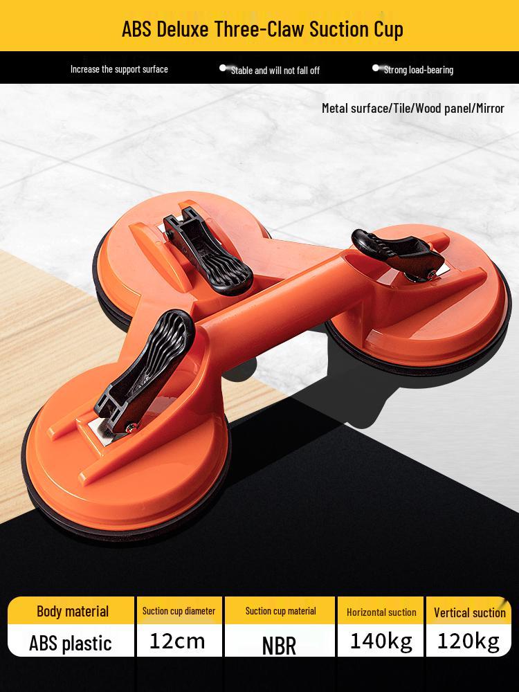 Heavy-Duty Glass Suction Cup Handle for Tiling, Floor, and Fish Tank Moving