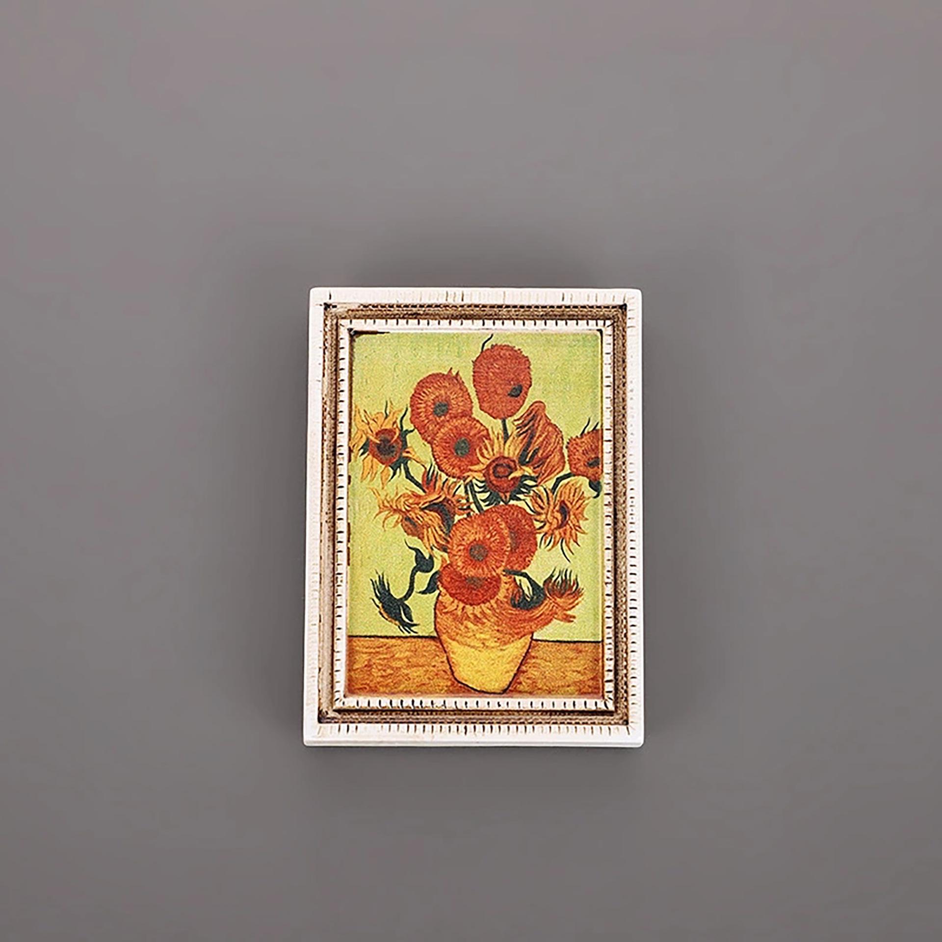 

Тривимірний полімерний магніт на холодильник Ван Гог фоторамка з дизайном олійного живопису