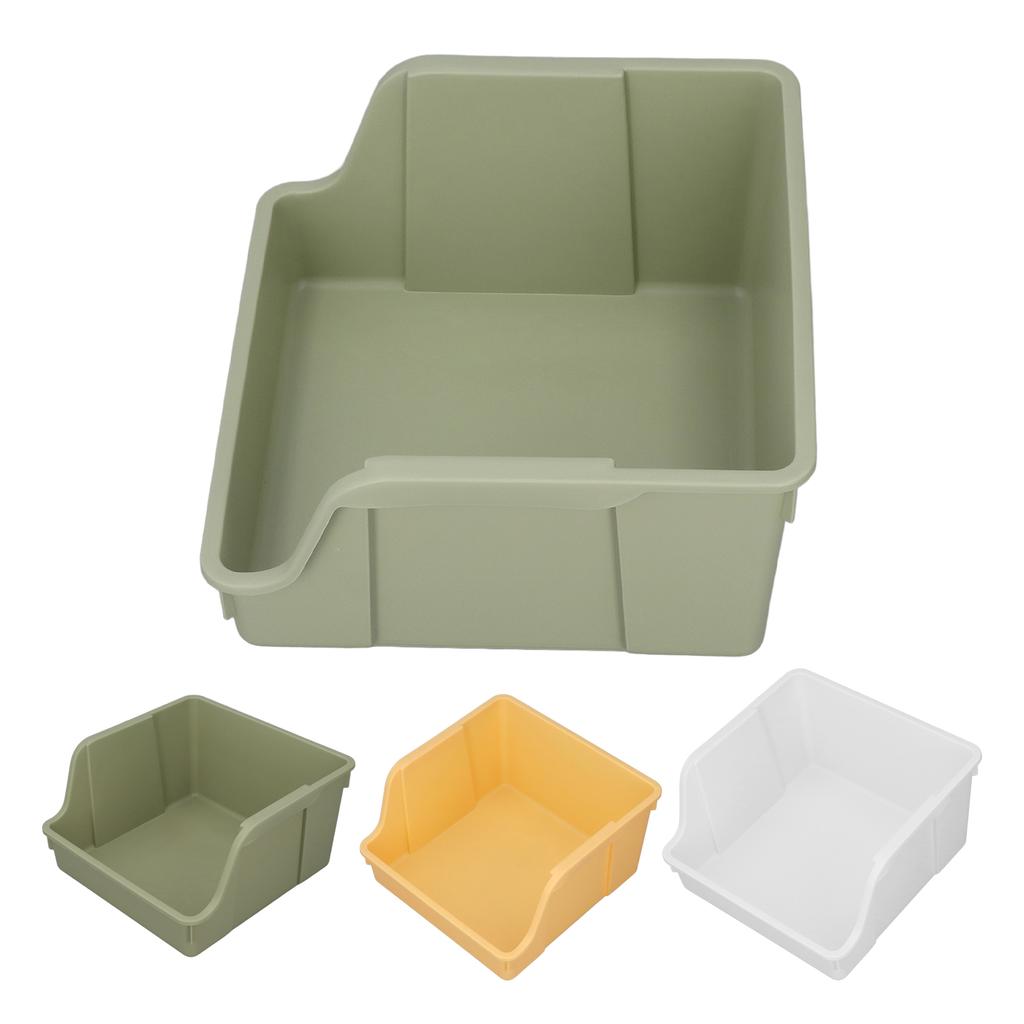 Desktop Book Storage Rack PP Handle Design U Shaped Large Opening Large Capacity Desktop Book Storag