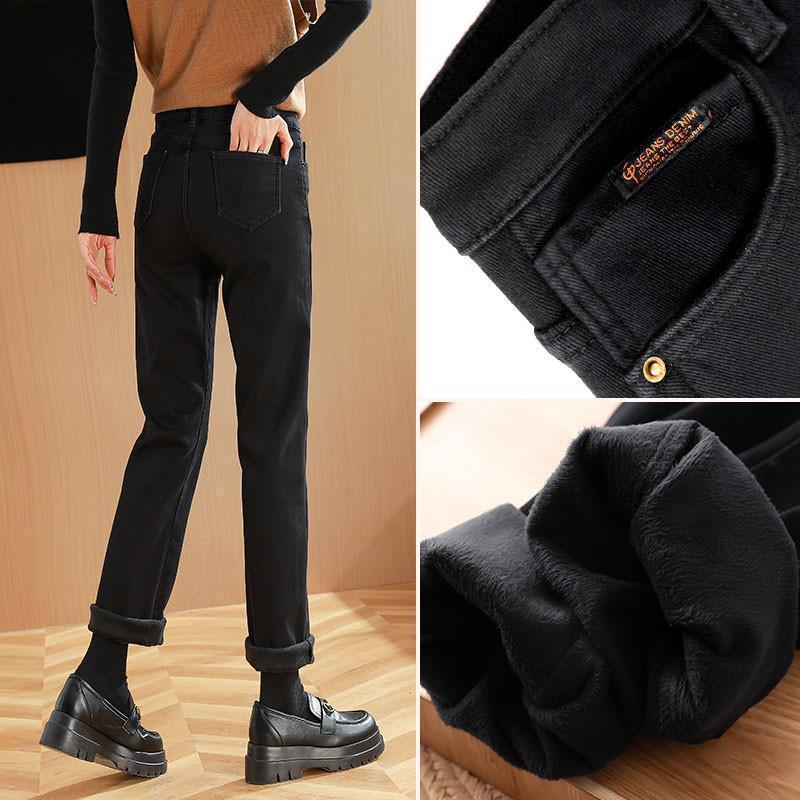 New Arrival 2026: Women's Off-White High-Waisted Slim-Fit Skinny Jeans, Versatile Straight-Leg Style for Spring