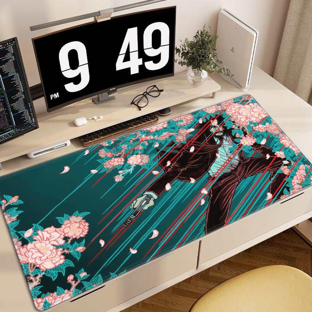 Large Mouse Pad JJohn Wick Desk Mat XXL Gaming Accessories Office Gamer Keyboard Desk Mat NonSlip Laptop rubber Anime Mousepad