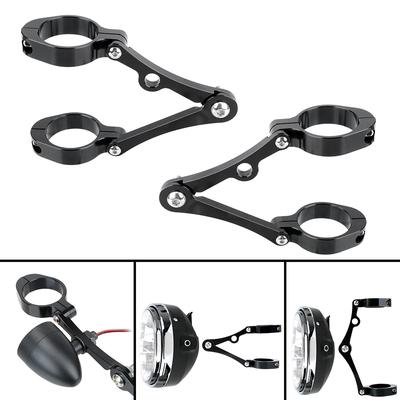 Motorcycle Headlights Bracket Spotlights Holder For Chopper Bobber Cafe Racer CNC Fork Tube Clamp Moto Accessories 39mm-41mm