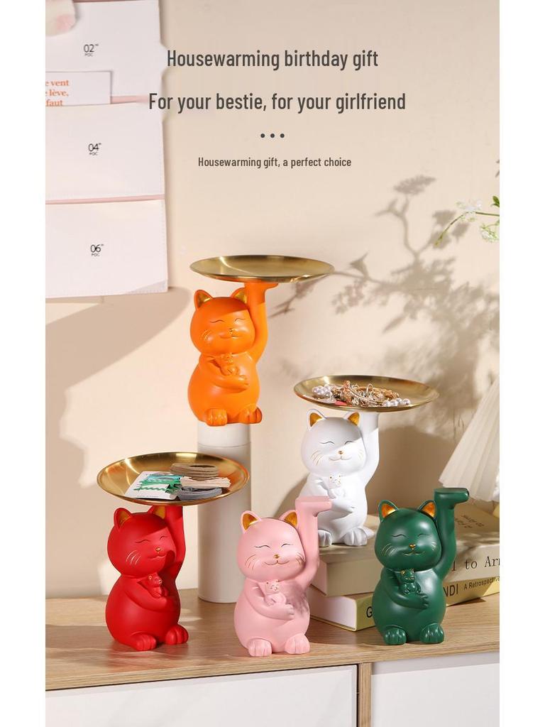 Hani Light Luxury Bear Key Tray for Living Room or Office