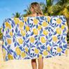 Lightweight Unisex Beach Towel with Lemon Pattern Comfortable Soft Absorbent and Quick Drying Camping Swimming Bath Towels