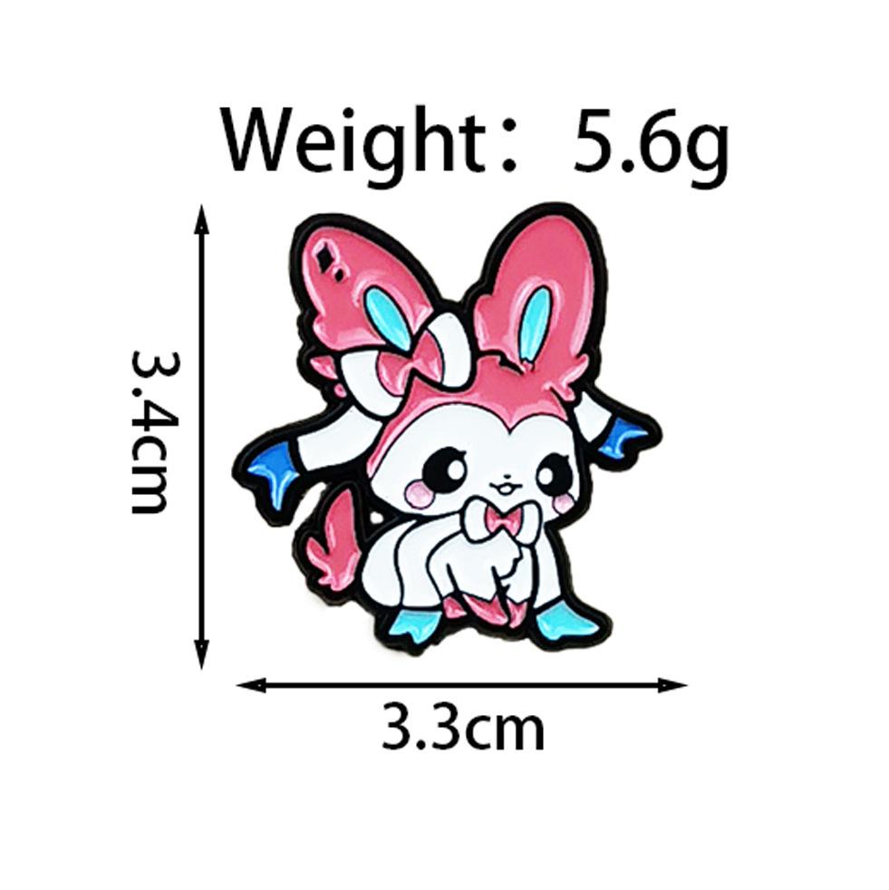 Eevee Pokemon Badge: Cute Cartoon Animation Brooch Accessory