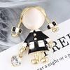 Girl Brooch Women Opal   Brooch Pin Dress Coat Gift Jewelry