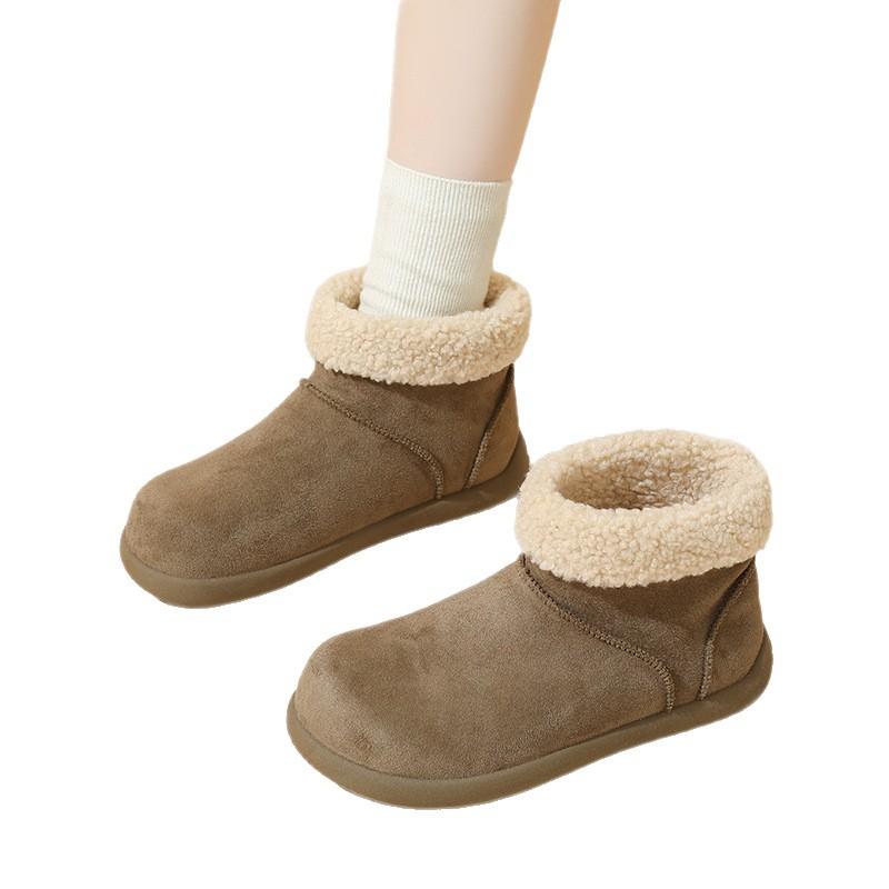 Platforma Jiayun dámské sněhule Birkenstock 2025 nové zimní sametové teplé a protiskluzové severovýchodní sněhové bavlněné boty