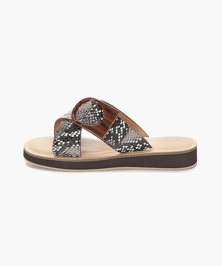 Recur Ecur Anello Modern Summer Platform Sandals Beige 1289