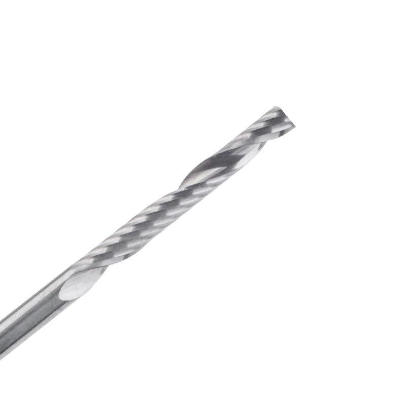 10-piece set of 3.175*25 single edge milling cutter with extended length 10 pieces of 3.175*17*38