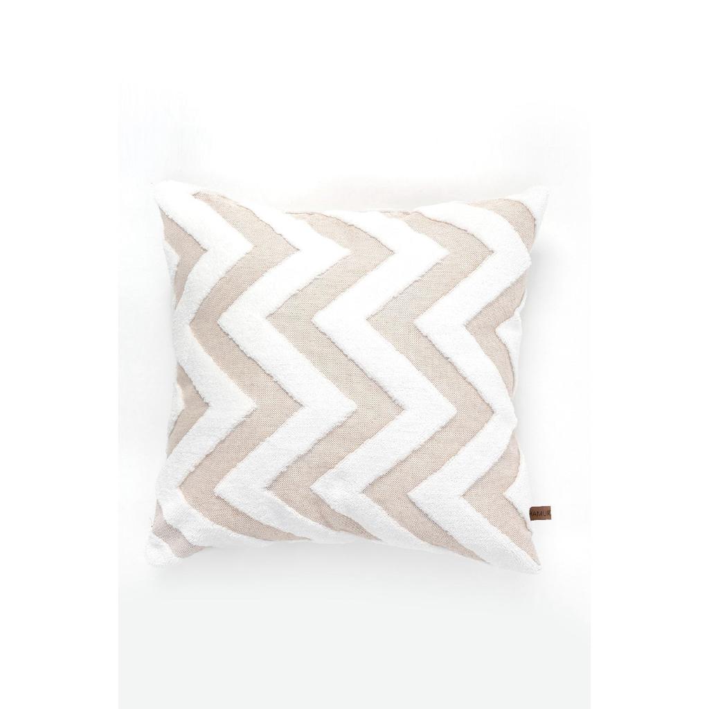 Bohemian Special Design Punch Punch Pattern Decorative Rectangular Throw Pillow Case Line Ecru