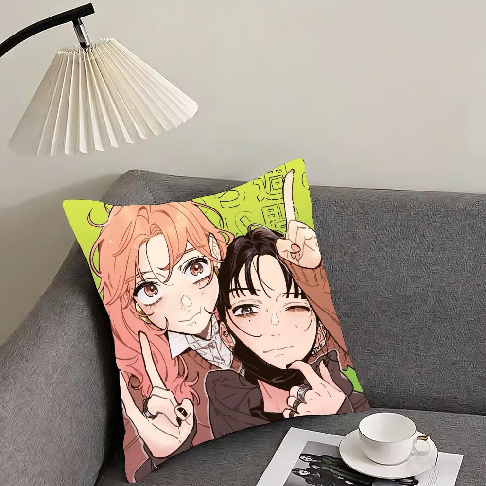 A-Aya O-Oosawa K-Koga M-Mitsuki Cushion Cover Reversible Plush Pillow Cover – For Car, Sofa, Bedroom, Perfect As a Gift.