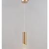 Bedroom Bedside Pendant Light, Modern Minimalist Cylindrical Minimalist Electroplated Long Line Pendant Light