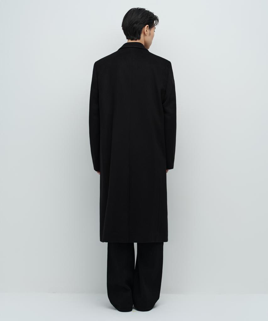 Musinsa Standard Cashmere Blend Masculine Chesterfield Long Coat [Black]