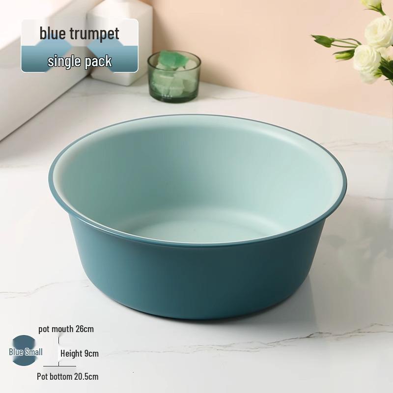 Durable Extra Thick Plastic Washbasin for Clothes, Student Dormitory Basin