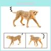 Realistic Wild Animal Model Cheetah Head Up Clouded Leopard African Leopard Indian Leopard Desktop Decor Toy 10*2.5*6.5cm)