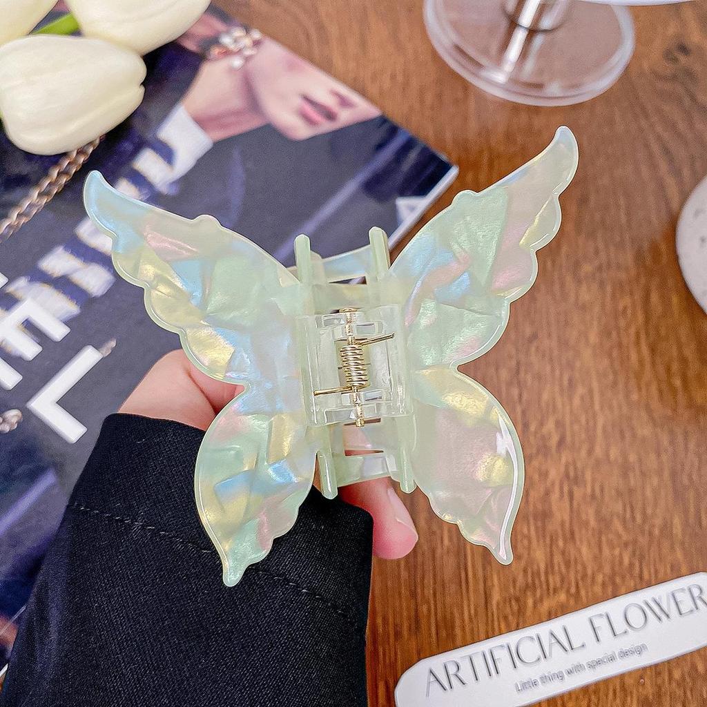 Korean Style Acetic Acid Butterfly & Mermaid Hair Clip - Fantasy Shark Clip Jewelry for Girls
