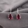 Rhodolite Gemstone Jewelry, Handmade Silver Earrings, 925 Solid Sterling Silver Earrings For Mother's Gift