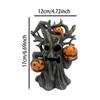 Halloween Decorations Pumpkin Tree Resin Statue Spooky Figurine Desktop Ornament Haunted House Props Halloween Party Supplies