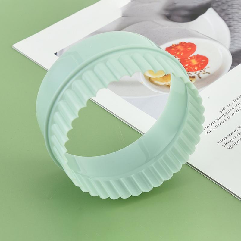 8pcs Round Cookie Moulds Food-grade Plastic Biscuit Cutters Dumpling Skin Mold DIY Baking Tool Kitchen Supply for Desserts