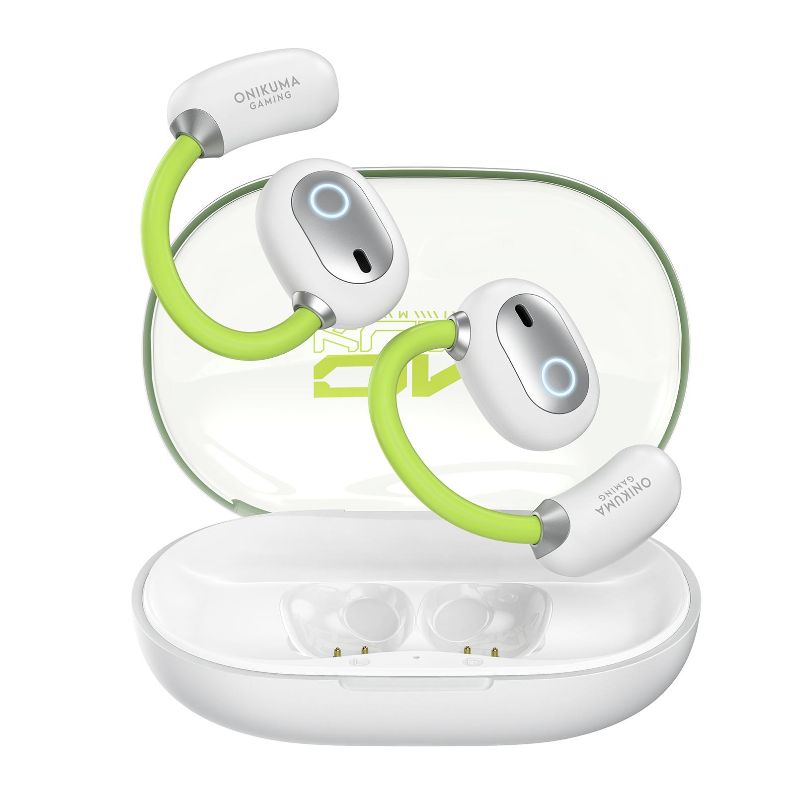 

Onikuma T25 Ear Hook Earphones, HIFI BT Wireless Earplug Sport, Ergonomic Design Ear Hook with Hanging Rope Package size:12*4*9cm білий